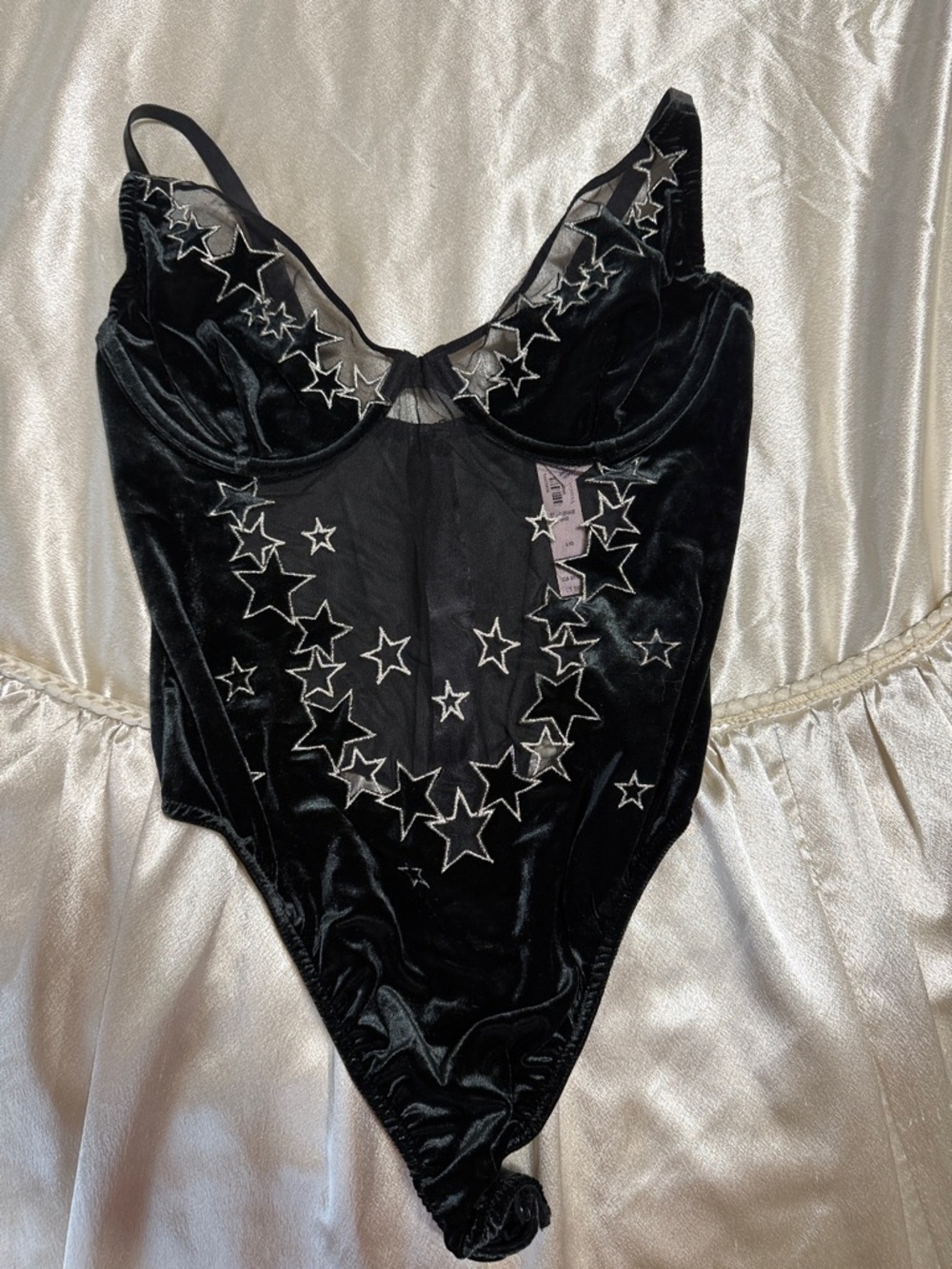 Starstruck Velvet Embellished Bodysuit from Victoria's Secret.
